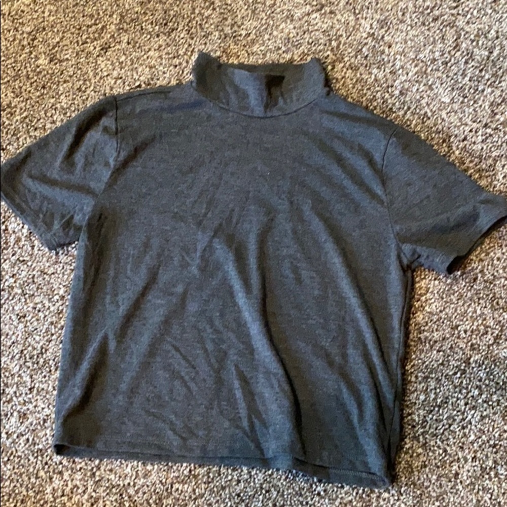 Forever 21 Mock Neck Slightly Crop Top